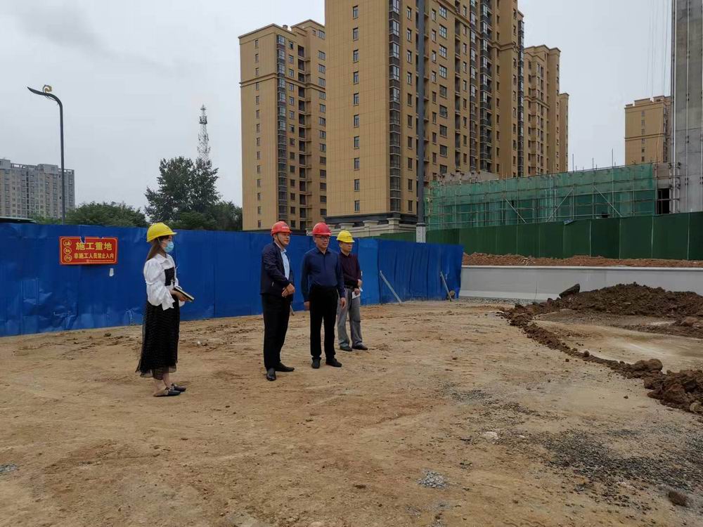 集團董事長孔德穩趕赴新十八大街項目施工現場、王水生產基地視察工作